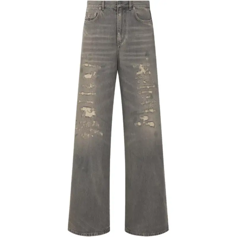 DIOR Jeans Women's Gray Moderate Flared Pants