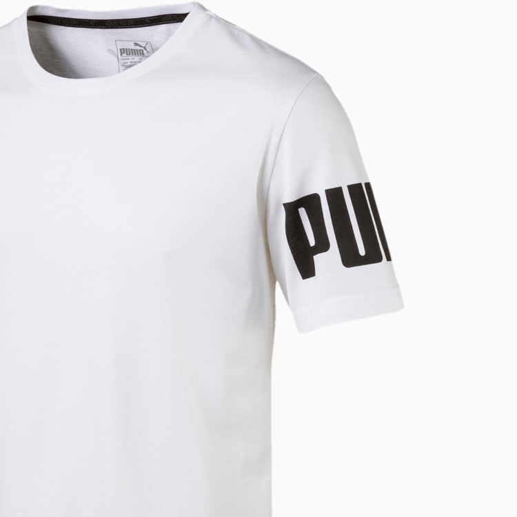 Мужская футболка PUMA Rebel (белая) — фото 3