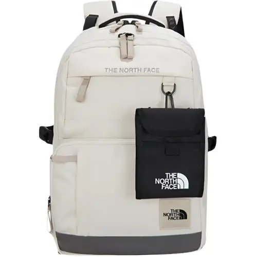 THE NORTH FACE 21.9L Backpack Outdoor Bag Polyester White Unisex