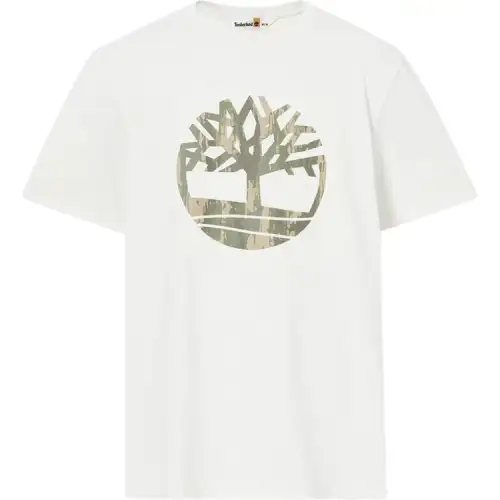 Timberland T Shirts Unisex White TB0A42U5 CM9 Crew Neck Moderate