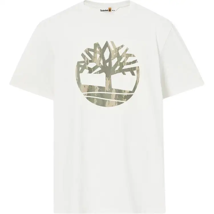 Timberland T Shirts Unisex White TB0A42U5 CM9 Crew Neck Moderate