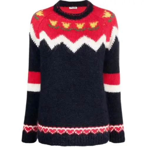 MIU MIU Sweater Women's Navy Blue