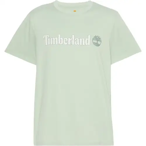 Timberland T Shirts Men's Light Green Crew Neck Moderate