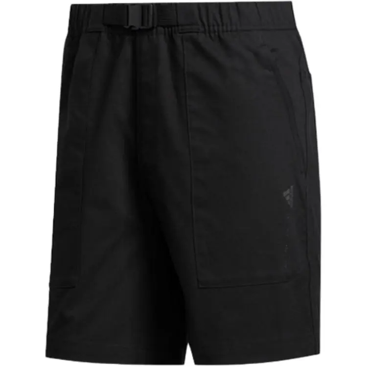 Adidas Sports Shorts Men's Black Moderate Straight Fit Pants