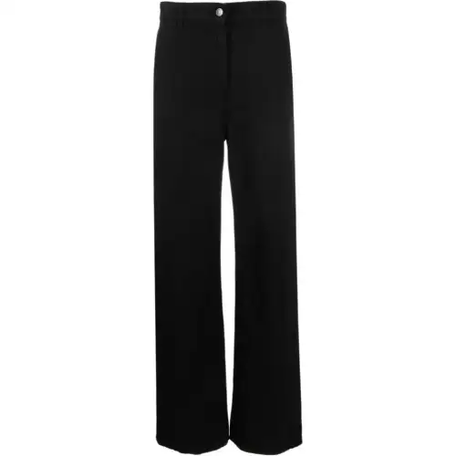 THE ROW Jeans Women's Black Moderate Wide Leg Pants