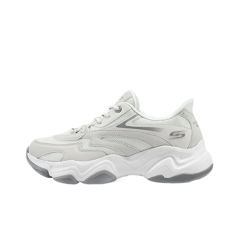 Skechers DLITES Low top Chunky Sneakers Women's Light Gray