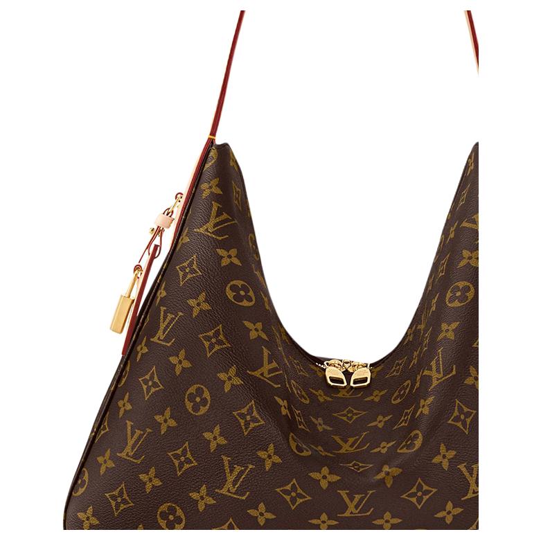 Женская сумка LOUIS VUITTON Slouchy MM (коричневый) — фото 4