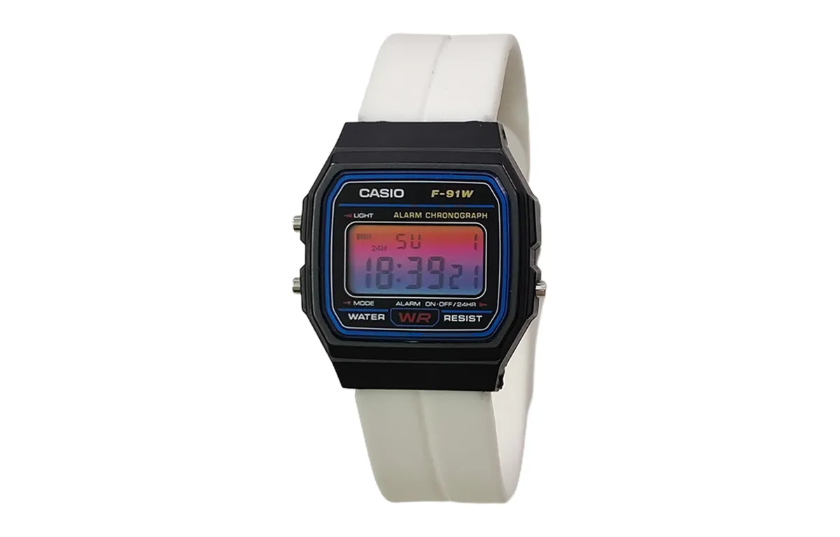 CASIO Custom Collection Quartz Movement Silicone Strap Watch Men's Watches Black Dial