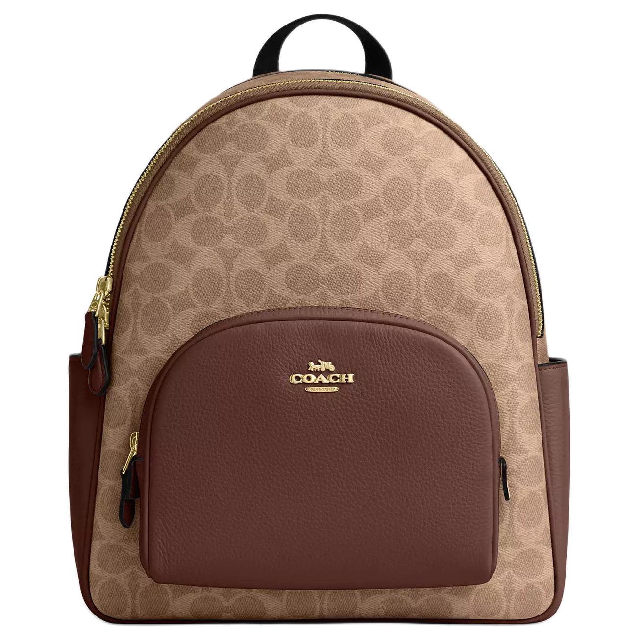 Женский рюкзак COACH Court 27 (коричневый)