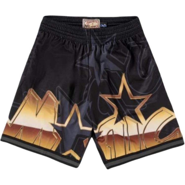 Mitchell Ness Basketball Shorts Unisex Black Moderate Straight Fit Pants