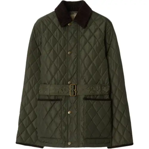 Burberry Belted Waist Quilted Jacket