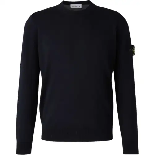 STONE ISLAND Logo Patch Crewneck Jumper