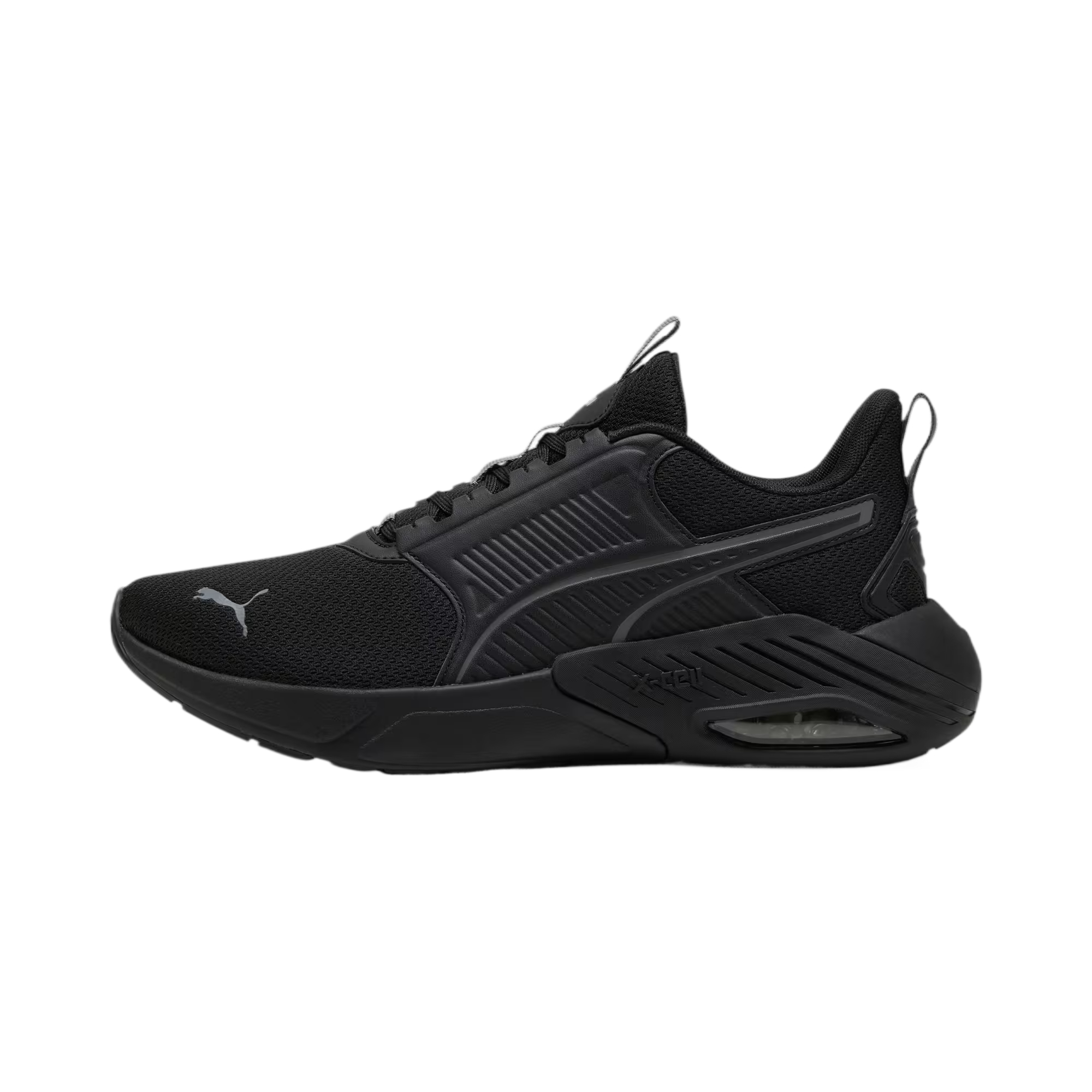 PUMA X Cell Textile, Synthetic Leather Abrasion Resistant Abrasion Resistant Low top Running Shoes Unisex Black