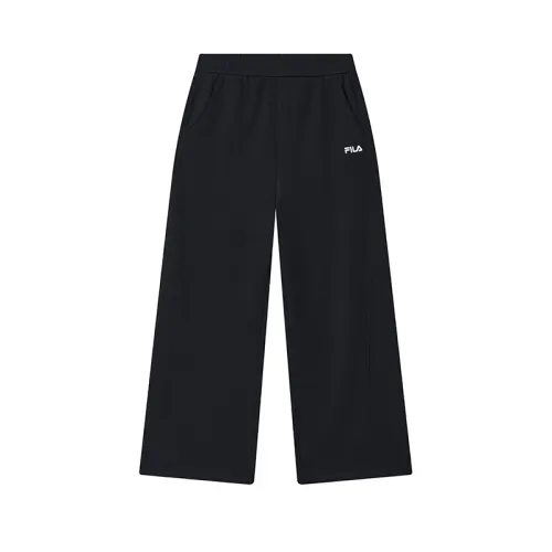 FILA ORIGINALE Knitted Sweatpants Solid Color Women's Legend Blue