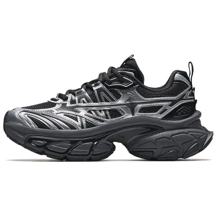 Anta Textile, Synthetic Leather Abrasion Resistant, Breathable, Lightweight Low top Chunky Sneakers Women's