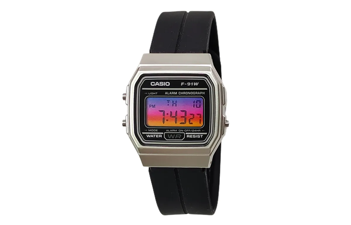 CASIO Custom Collection Quartz Movement Silicone Strap Watch Men's Watches Black Dial