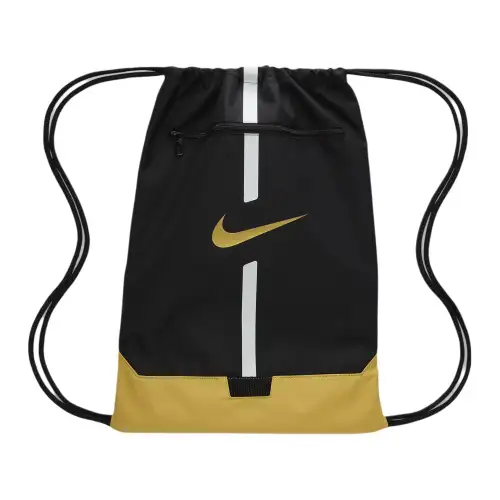 Nike Polyester Backpack Unisex Black & Gold