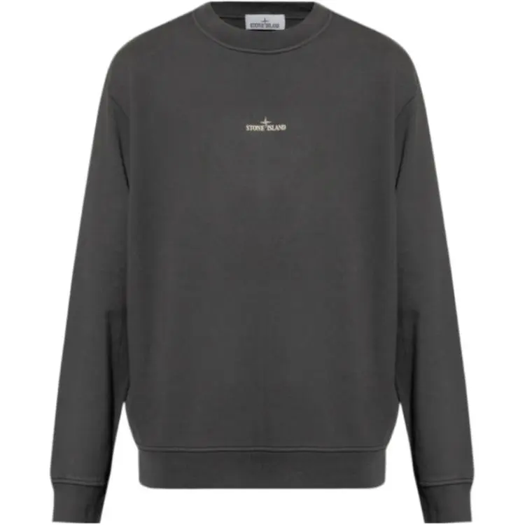 STONE ISLAND Logo Printed Crewneck Sweatshirt