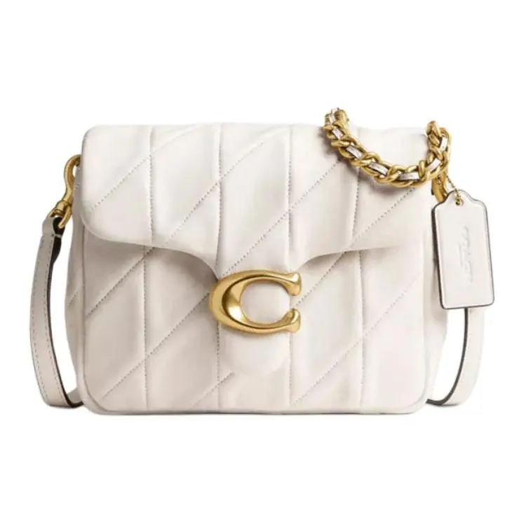 COACH Times Square Tabby Sheepskin Crossbody Bag, Shoulder Bag Small Women's Chalk White