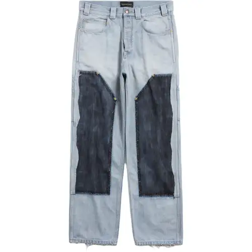 Balenciaga Panelled Vintage Effect Jeans