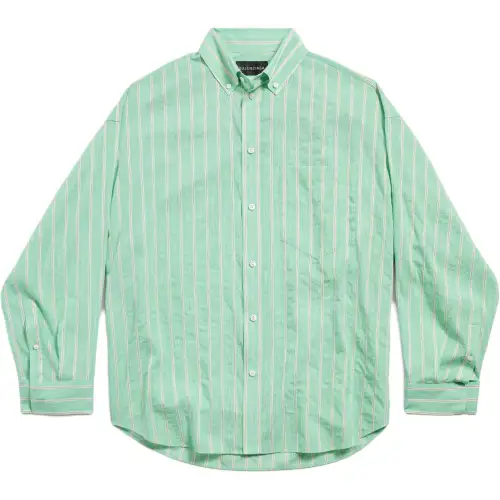 Balenciaga striped buttoned-up shirt