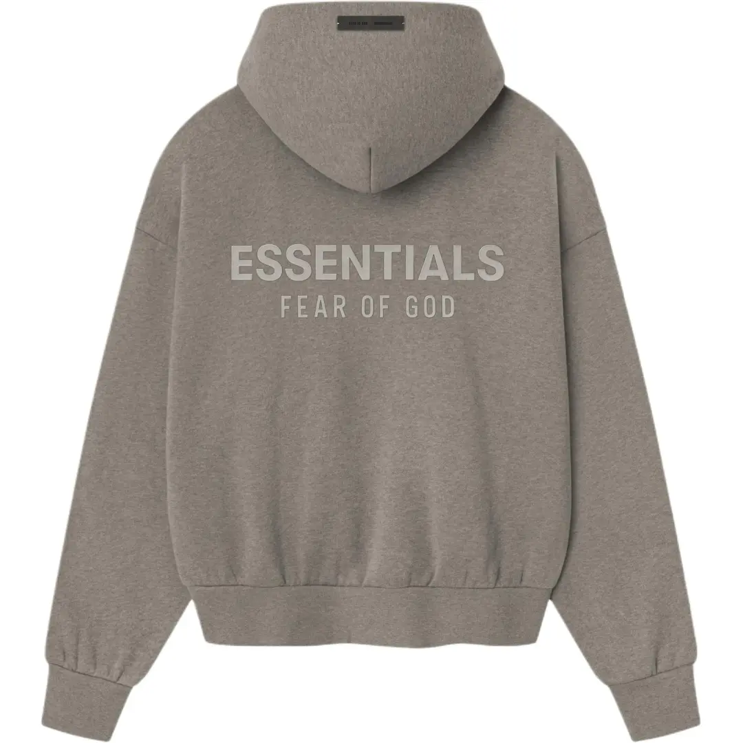 Fear Of God Essentials logo-appliqué fleece hoodie