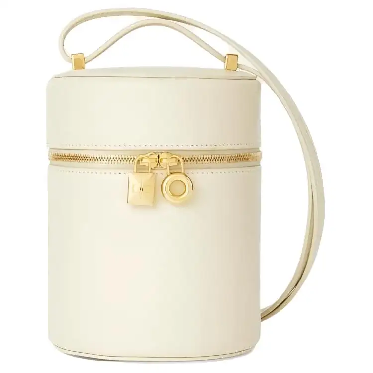 Loro Piana Extra Bag Calfskin Shoulder Bag, Crossbody Bag Medium Women's Beige