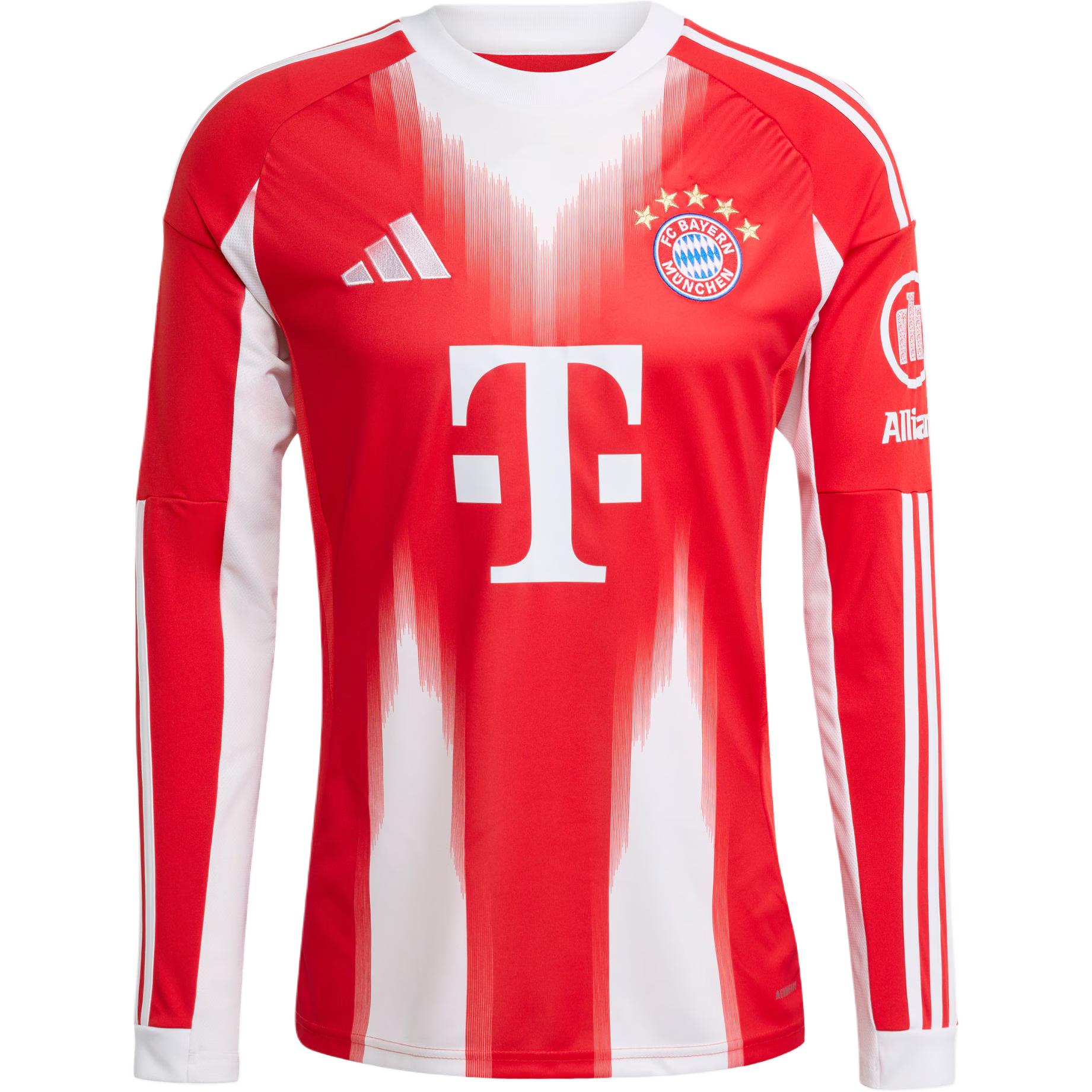 Adidas Free Shipping With AdiClub Fc Bayern 25/26 Long Sleeve Home Jersey