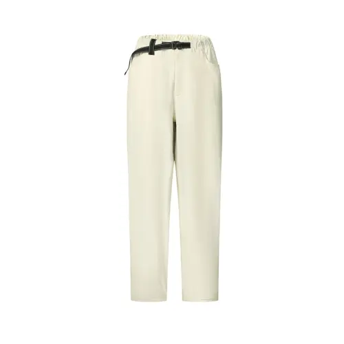 FILA Casual Pants Women's Pear Blossom White Thin Straight Fit Pants