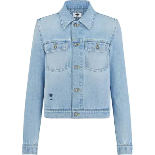 DIOR Dioriviera Denim Jacket Women's Light Blue