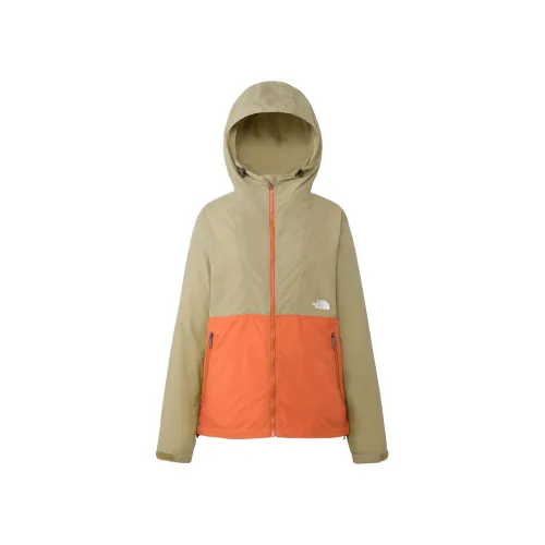 THE NORTH FACE Jackets Women's Khaki Orange Hooded Moderate Other