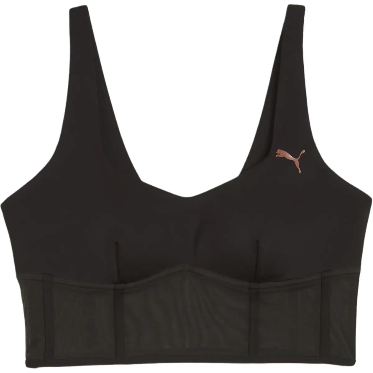 PUMA x PAMELA REIF Collaboration Top Corset Sports Underwear Women's Black