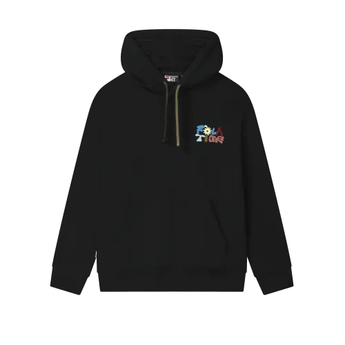 FILA Sweatshirts Men's Jet Black BK Hooded Moderate Regular