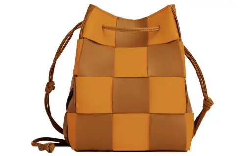 Bottega Veneta CASSETTE Cow Leather Bucket Bags Crossbody Bag, Shoulder Bag Regular Women's Gold Brown/Camel
