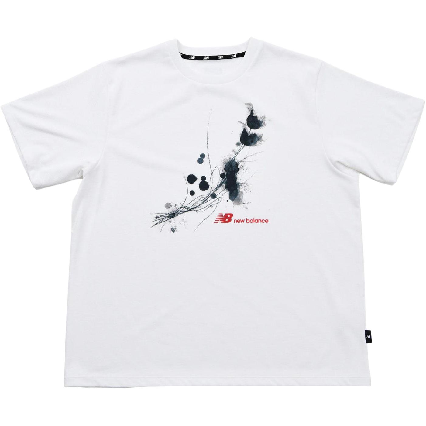 Мужская футболка New Balance Paralym Art 9BOX Logo (белая)