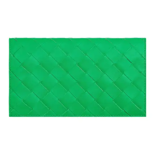 Bottega Veneta Cow Leather Storage Bag Eyeglass Pouch Men's Parrot Green