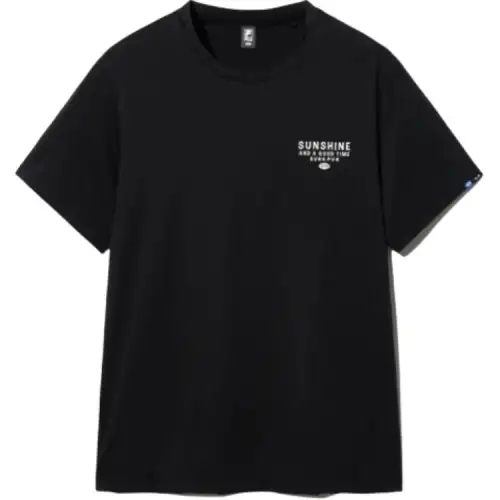 FILA T Shirts Unisex Black Crew Neck