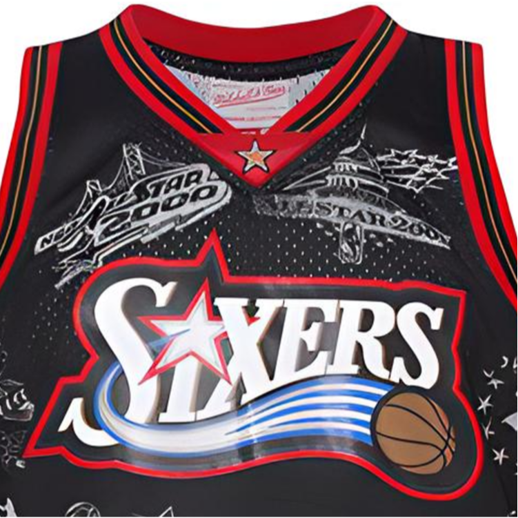Mitchell Ness Basketball Jersey Unisex Black