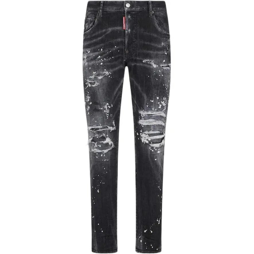 Dsquared2 Sprayed Effect Distressed Skater Jeans