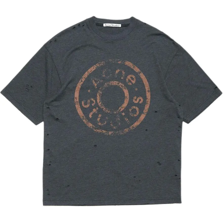 Acne Studios Logo Printed Crewneck T Shirt