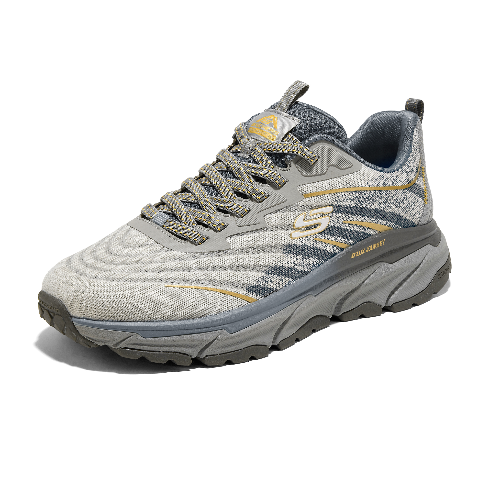 Skechers D’LUX JOURNEY Abrasion Resistant Low top Outdoor Shoes Men’s Gray