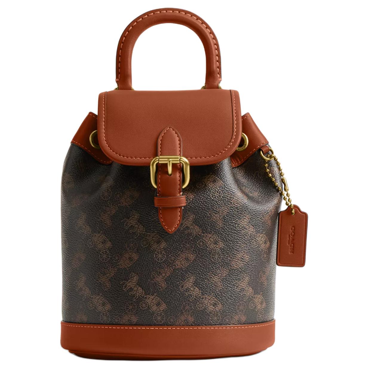 Женский рюкзак COACH Harper 17 (коричневый)