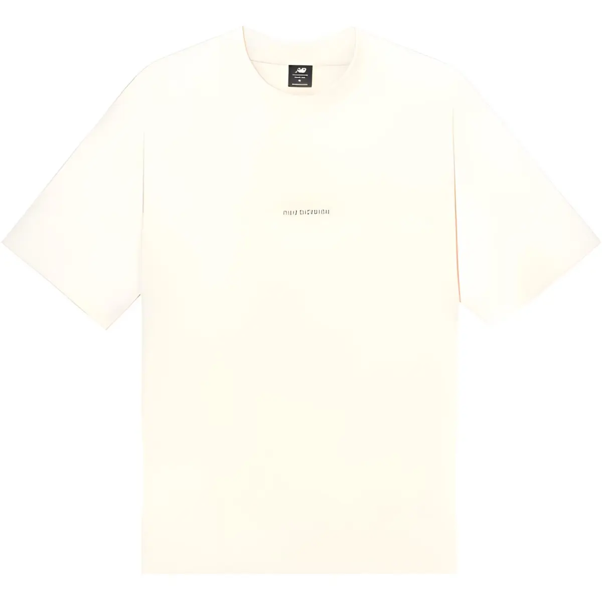 New Balance T-Shirts Unisex Beige Crew Neck Moderate Straight Fit