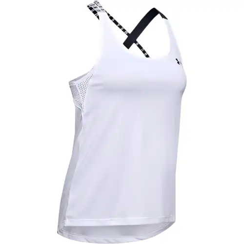 Under Armour Wordmark Sleeveless Sports Shirts Women's White Other