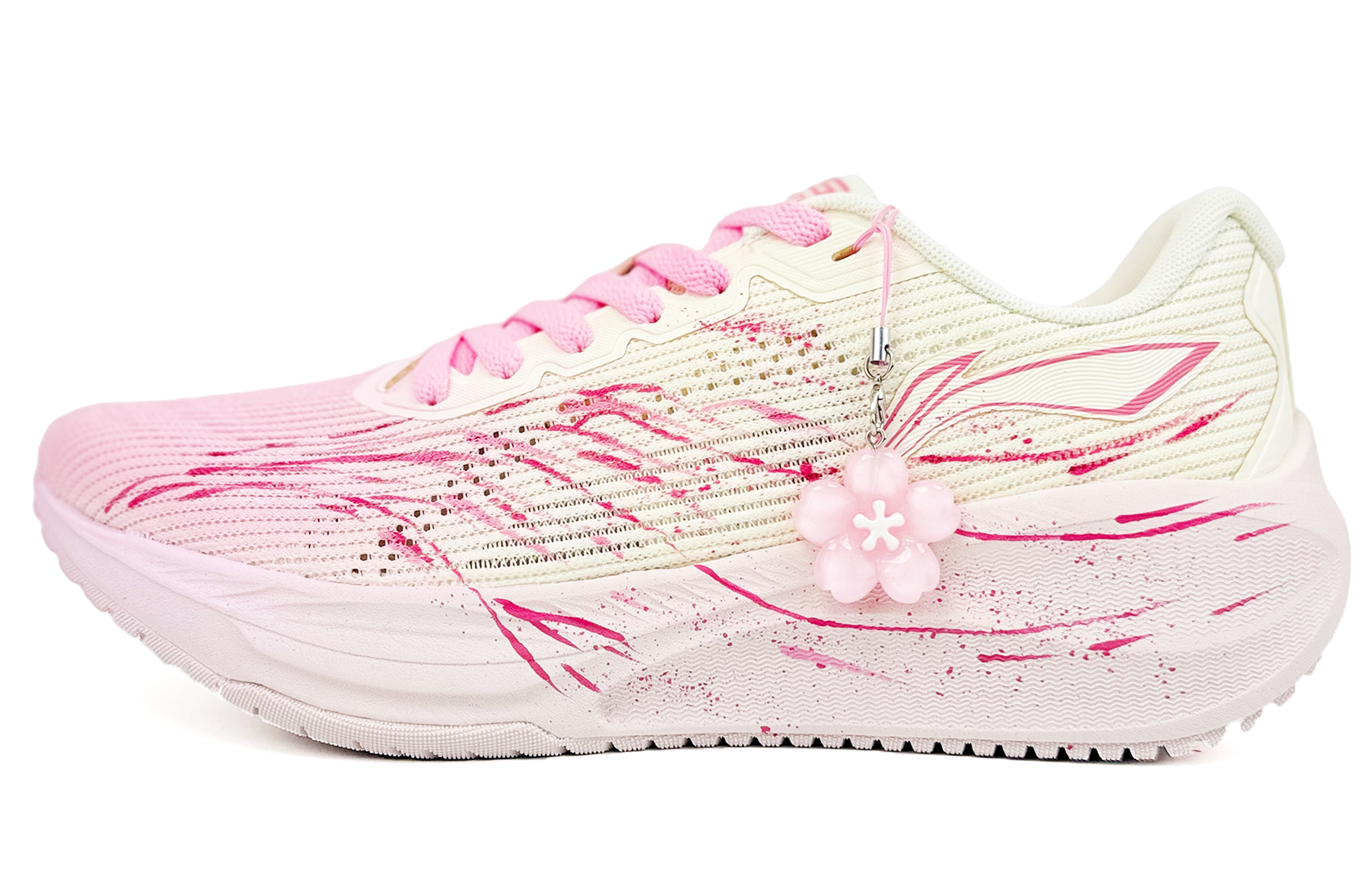 Li Ning Version 2.0 Cushioning Abrasion Resistant Cushioning, Wear Resistant Low top Casual Running Shoes Women’s Pink