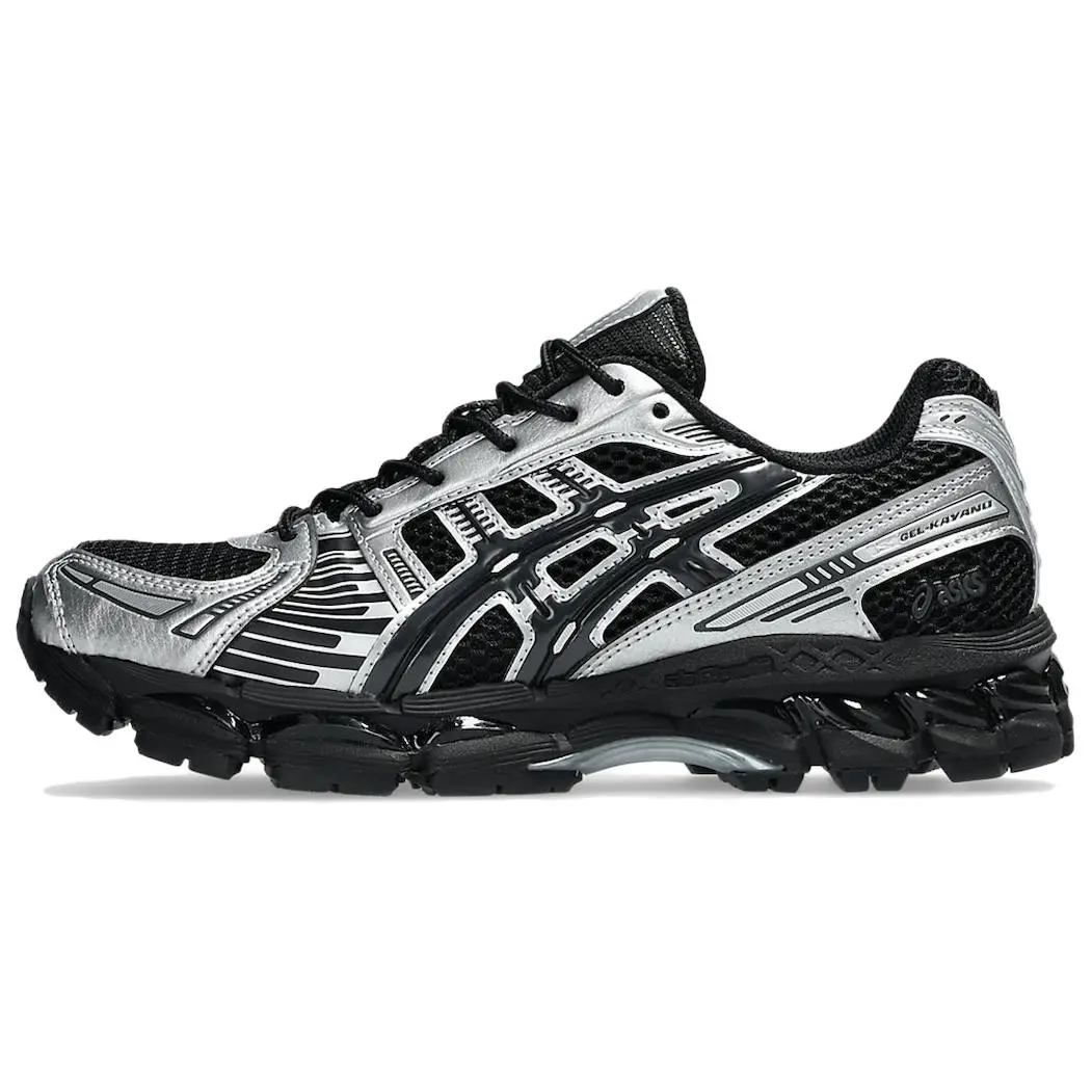 ASICS GEL Kayano 12.1 Breathable Low top Casual City Commuting Running Shoes Unisex Silver Black