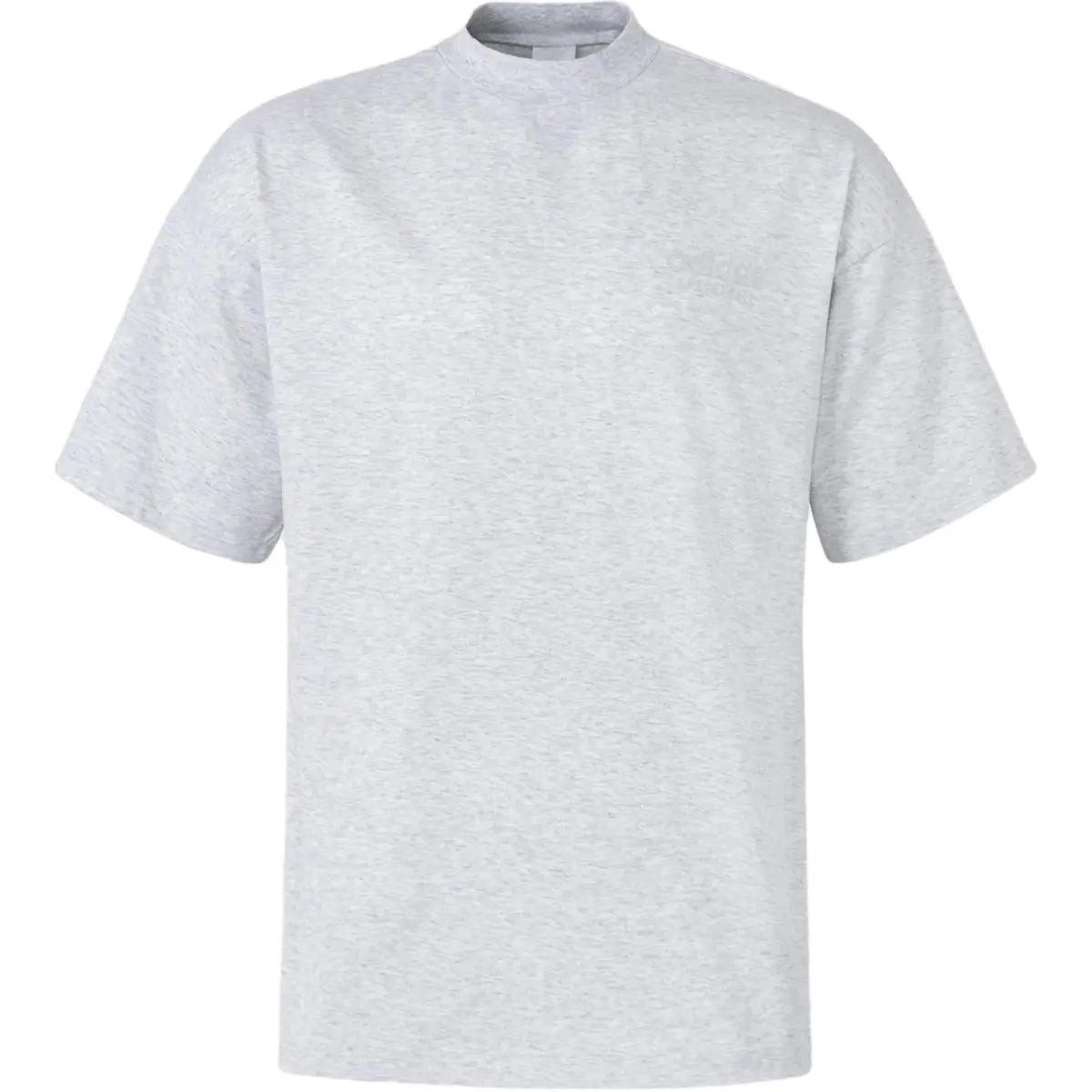 Adidas T-Shirts Men's Light Heather Gray Crew Neck Moderate Straight Fit