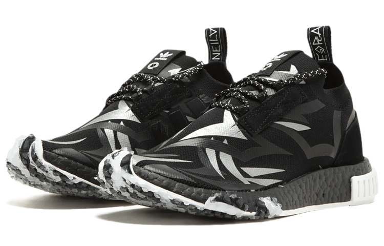 Кроссовки adidas originals NMD Racer Juice (черно-белые) — фото 3