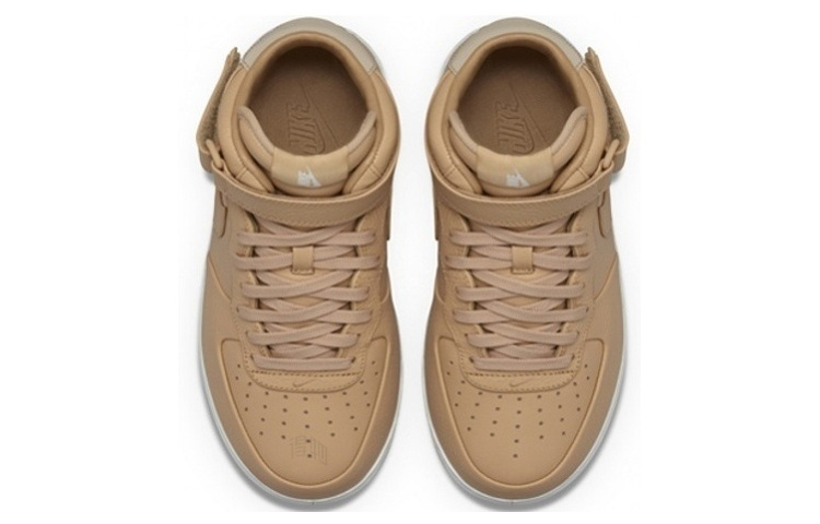 Кроссовки Nike Air Force 1 Vachetta Tan (коричнево-белые) — Коричневыйкоричневый / белый / коричневыйкоричневый — фото 3
