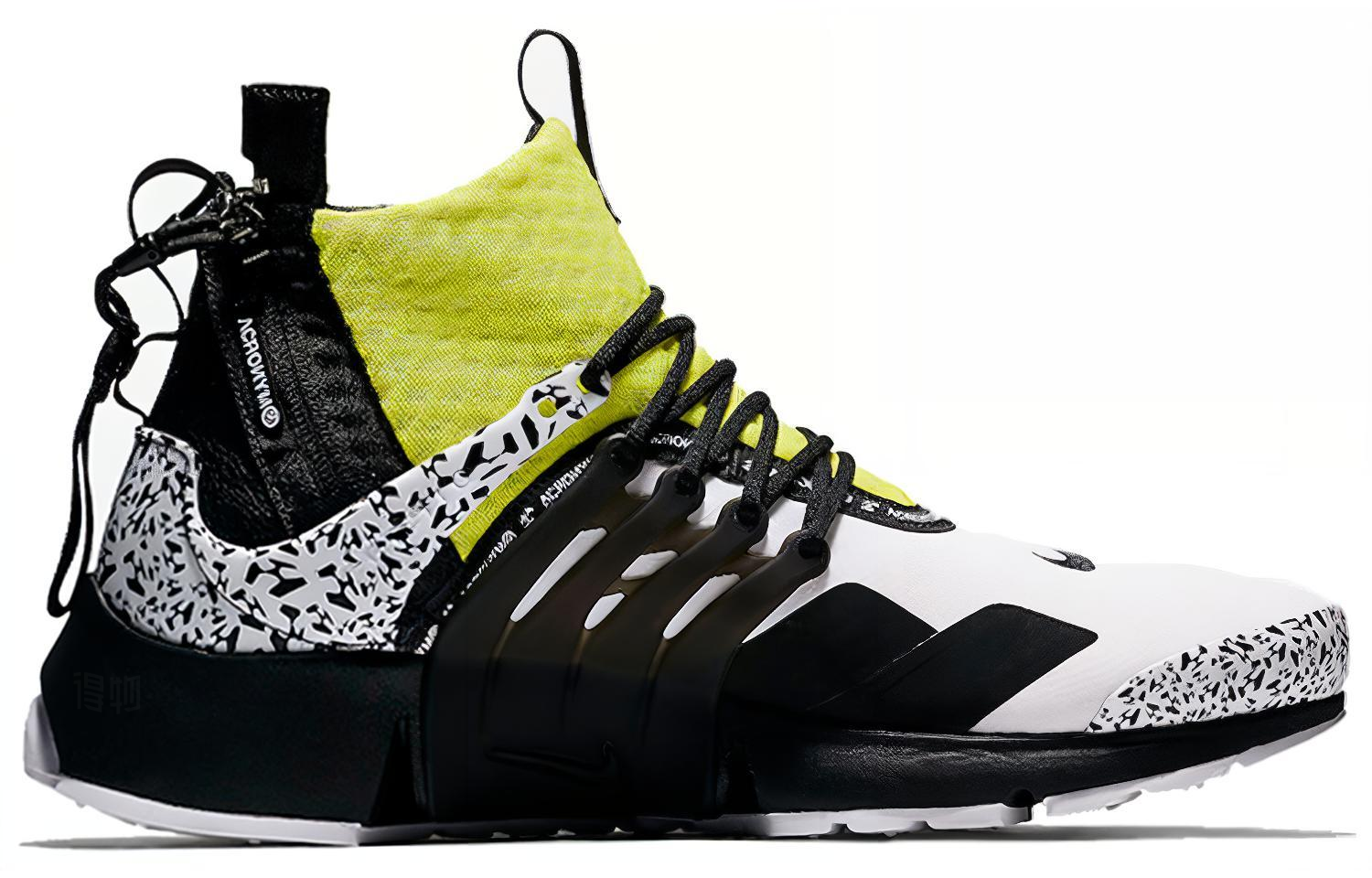 Кроссовки Nike Air Presto (желто-черные) — фото 2